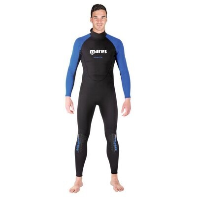 Traje neopreno Mares Manta manga larga negro azul