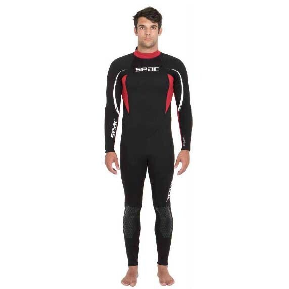 Traje neopreno SEAC Manta manga larga negro rojo