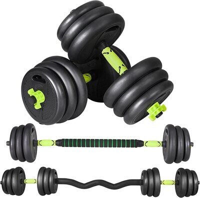 Juego Kit 40 kg de Mancuernas 4 en 1 MultiFit