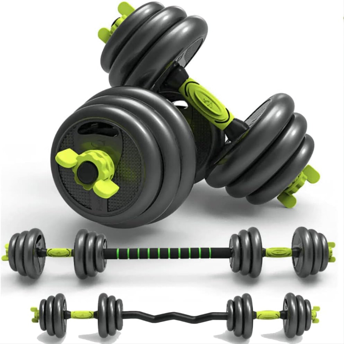 Juego Kit 30 kg de Mancuernas 4 en 1 MultiFit