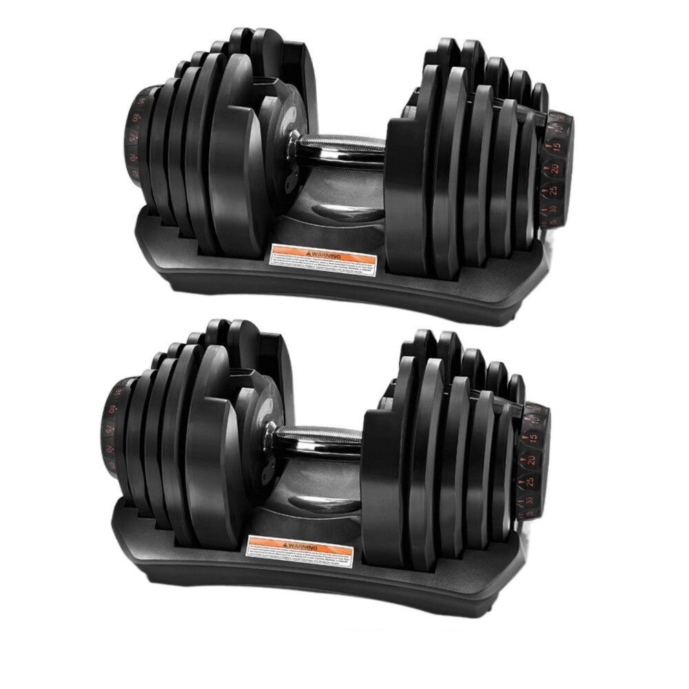 2 Mancuernas Ajustables Power 5-40 kg (Par) con Base de Almacenamiento Reacondicionado