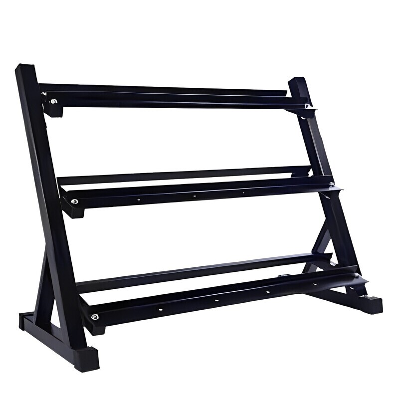 Soporte Estante Mancuernas Hexagonales/Goma Robusto soporta hasta 475 kg