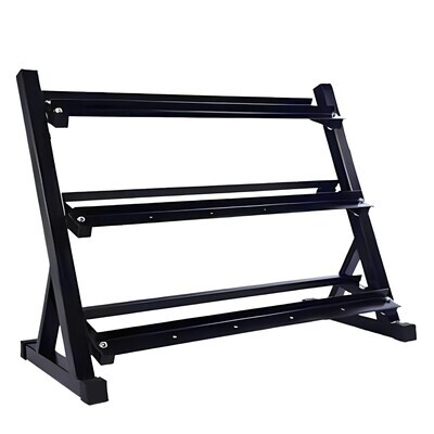 Soporte Estante Mancuernas Hexagonales/Goma Robusto soporta hasta 475 kg