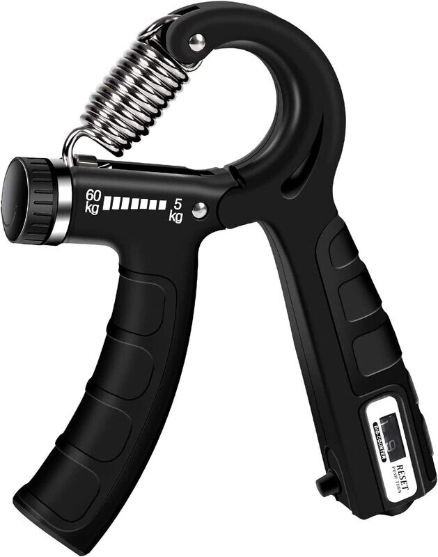 Hand Grip Fortalecedor de Agarre de Mano Ajustable 5-60 kg con contador