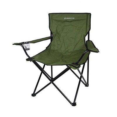 Silla Plegable de Camping Reposabrazos Carga Máxima 120 kg