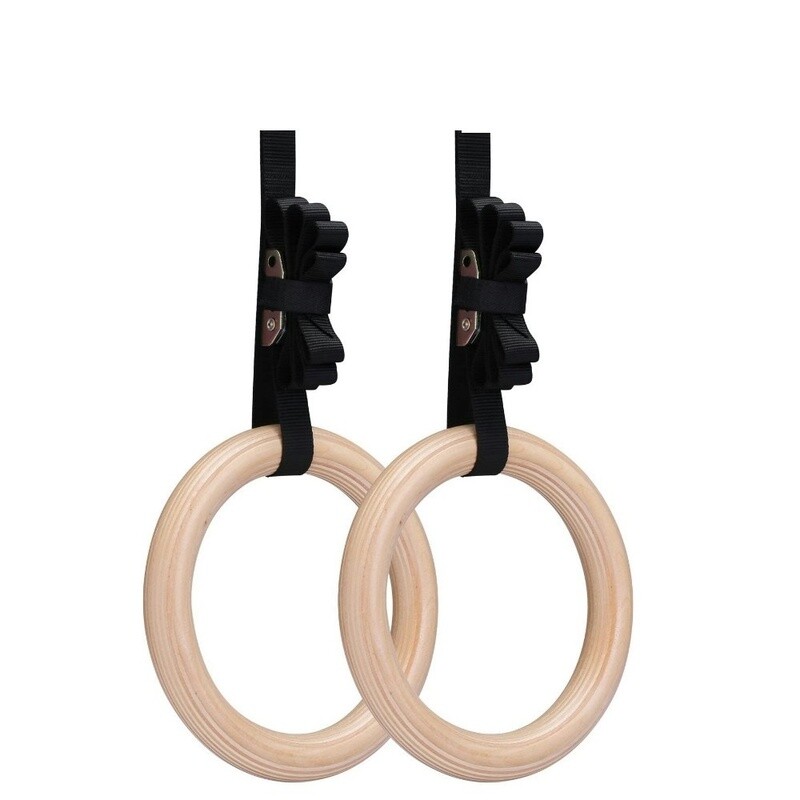 Set de Anillas de Madera de 32 mm de grosor. Incluye accesorios