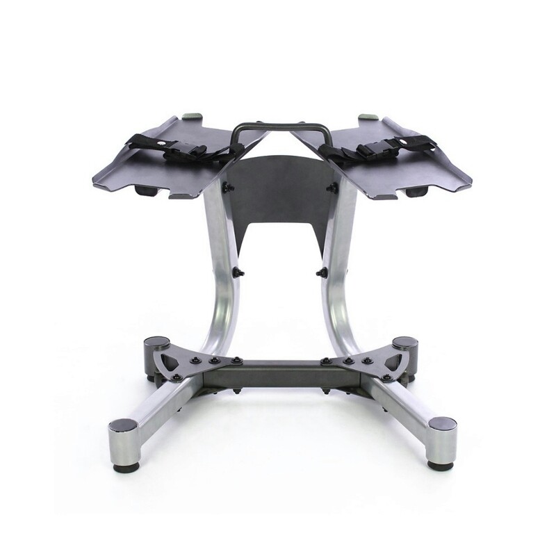 Soporte para Mancuernas Ajustables con Base Estabilizadora Fitness Musculación