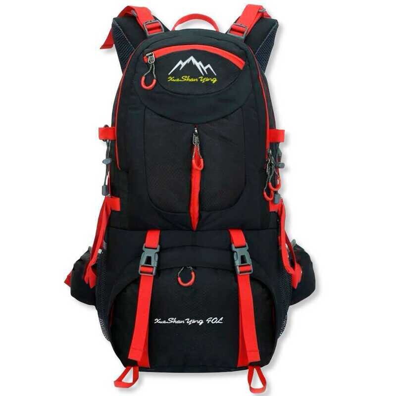Mochila Impermeable 40 Litros con Múltiples bolsillos Trekking