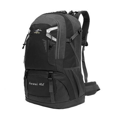 Mochila Negra 40 Litros Impermeable con Cierres Asas y Correas de Seguridad