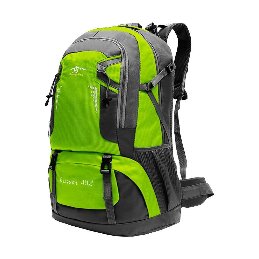 Mochila Verde 40 Litros Impermeable con Cierres Asas y Correas de Seguridad