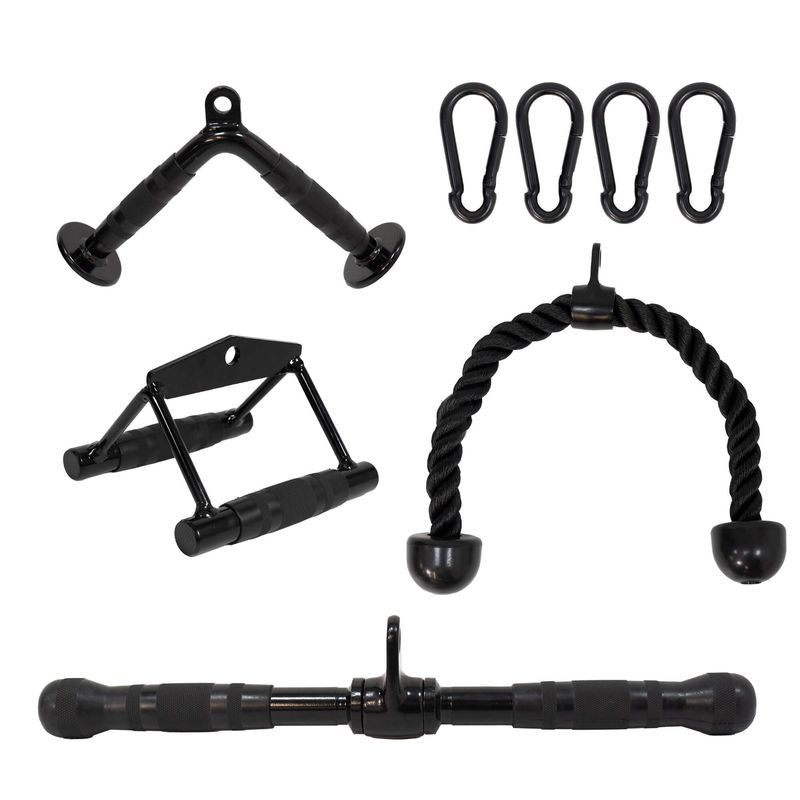 Kit Gimnasio Agarres Poleas Bíceps Tríceps Espalda Kit Gimnasio Agarres Poleas Bíceps Tríceps Espalda