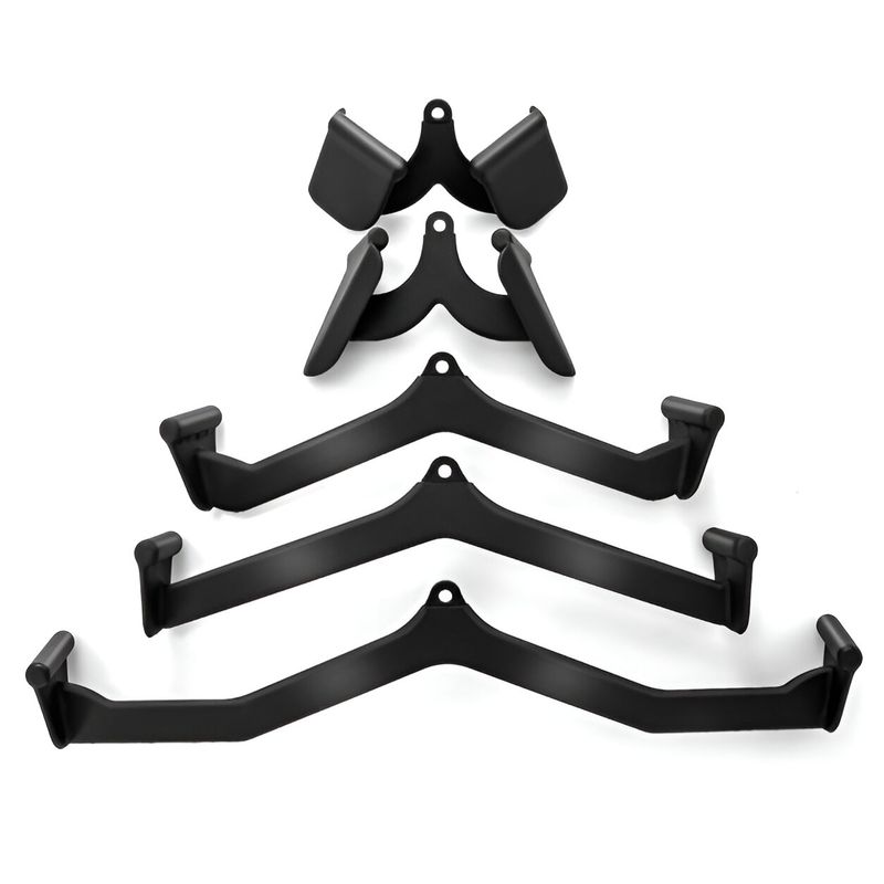 Kit 5 Agarres Polea Tren Superior Fitness Negro Kit 5 Agarres Polea Tren Superior Fitness Negro