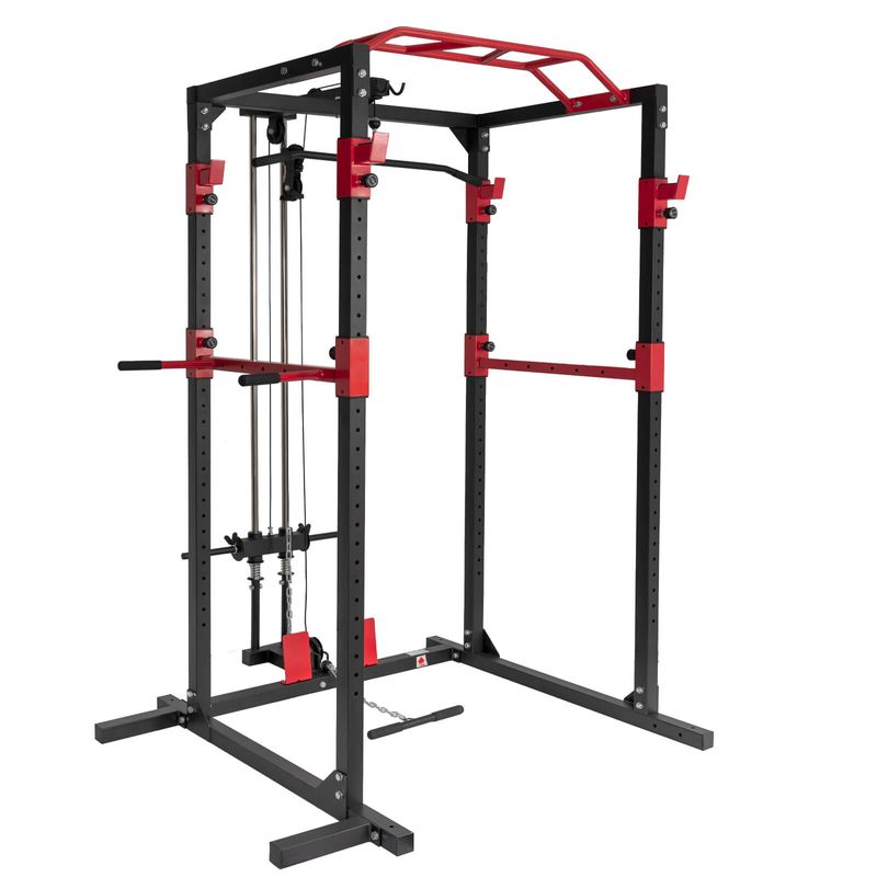 Power Rack Profesional con Poleas para Entrenamiento Completo Fuerza Power Rack Profesional con Poleas para Entrenamiento Completo Fuerza
