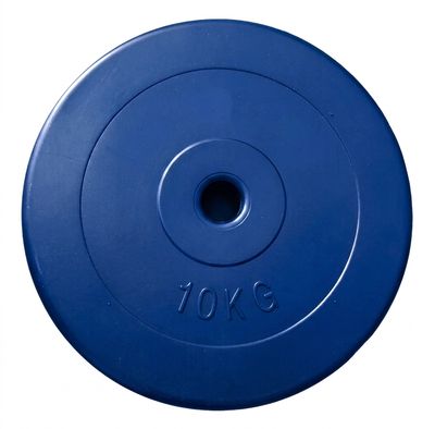 Disco de Pesas 10 kg 28 mm Musculación Fitness con Recubrimiento de Vinilo Reacondicionado