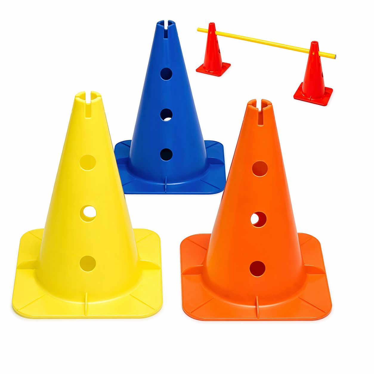 Set 30 Conos Varios Colores Entrenamiento Agilidad