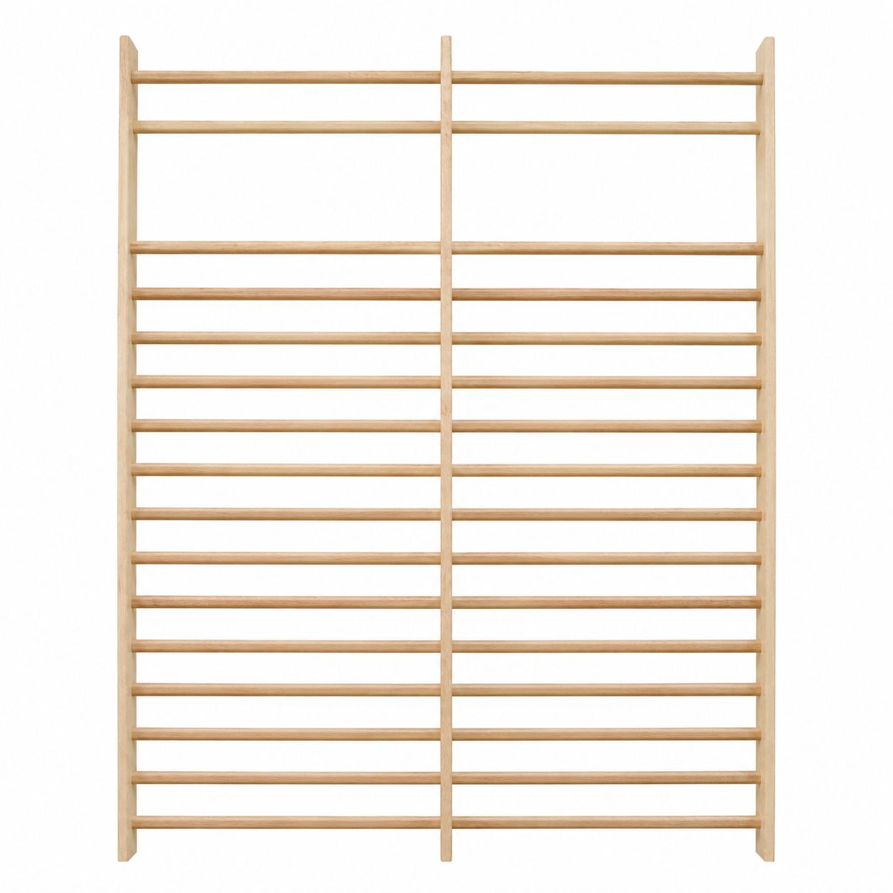 Espaldera Doble Madera de Haya 2,6 m x 2 m Fitness