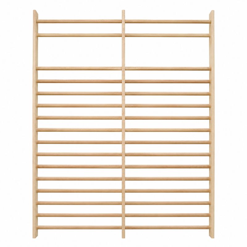 Espaldera Doble Madera de Haya 2,6 m x 2 m Fitness