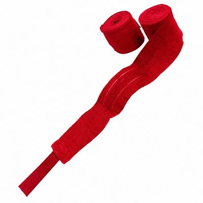 Vendas de Boxeo con Velcro (par) Rojo