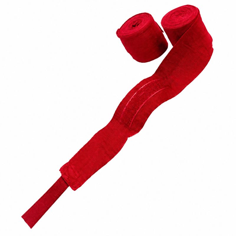 Vendas de Boxeo con Velcro (par) Rojo