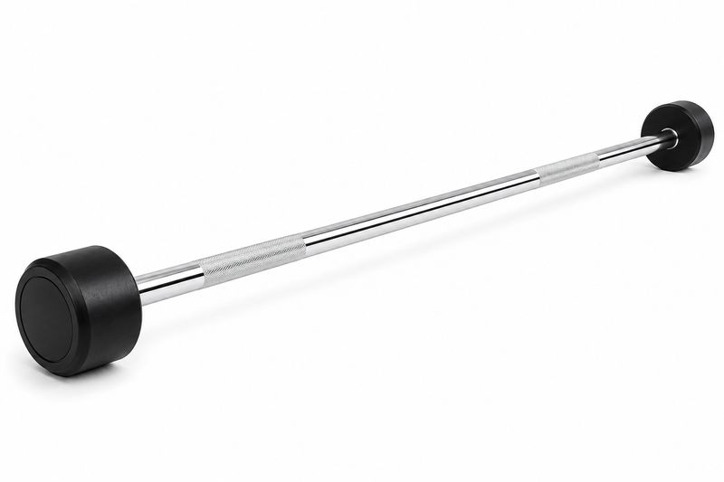 Barra de Pesas Recta Montada 10 kg Musculación Fitness