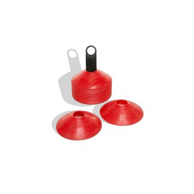 Pack 50 Mini Conos PVC Rojo