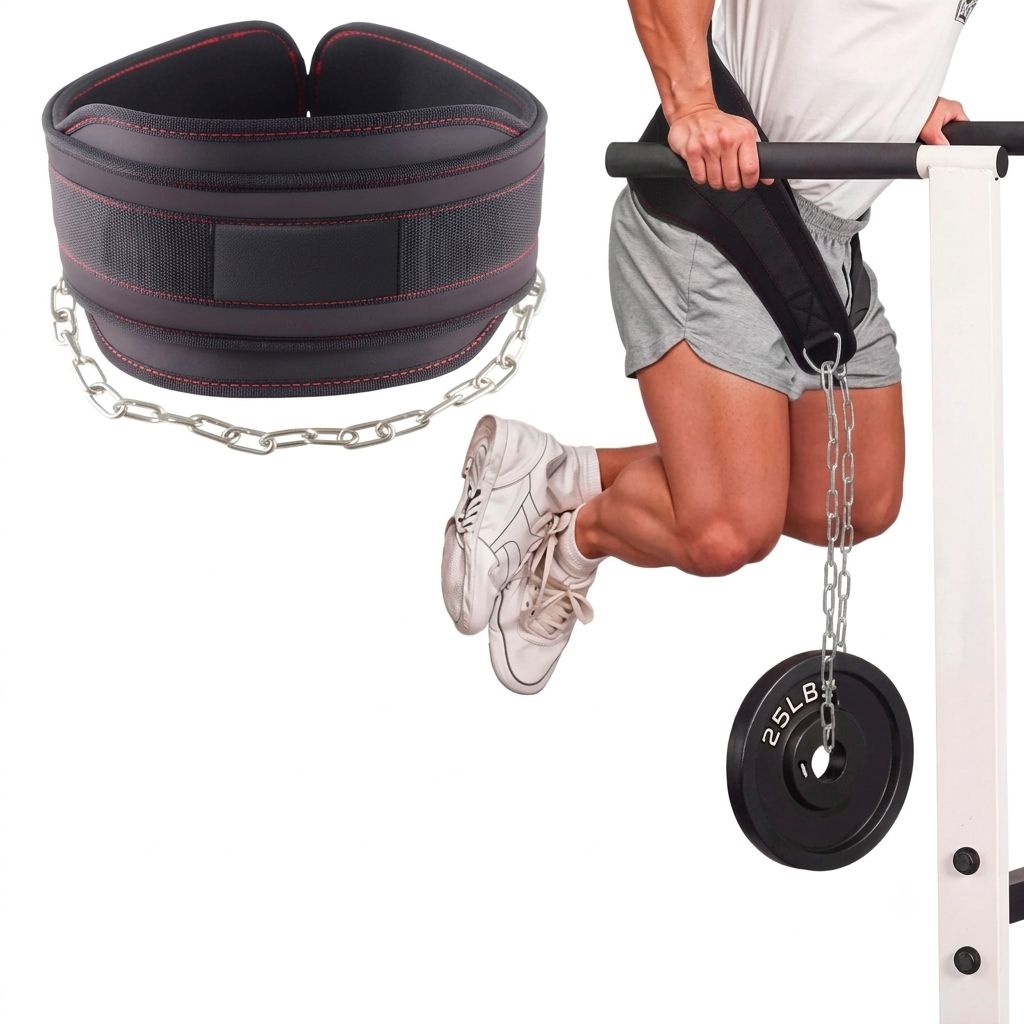 Cinturón de Lastre con Cadenas Gimnasio Negro