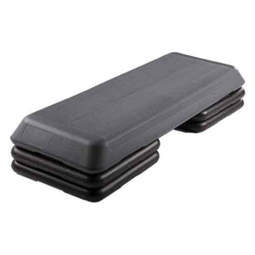Step Profesional Antideslizante con 4 Bases Fitness Negro