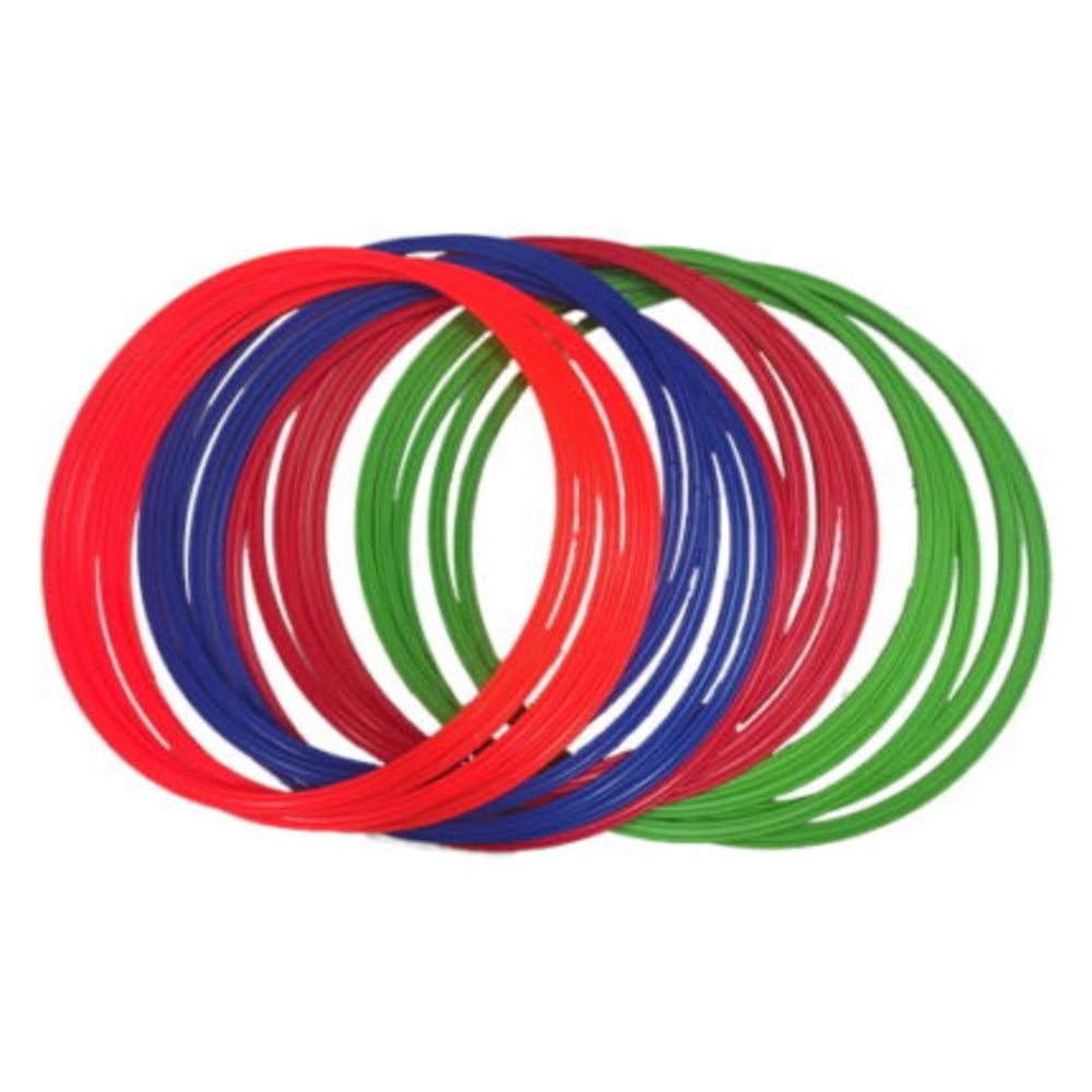 Set 20 Aros de Agilidad 60 cm Diámetro Colores Variados