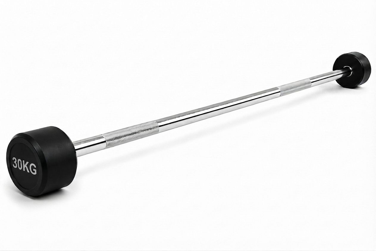 Barra de Pesas Recta Montada 30 kg Musculación Fitness