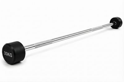 Barra de Pesas Recta Montada 30 kg Musculación Fitness