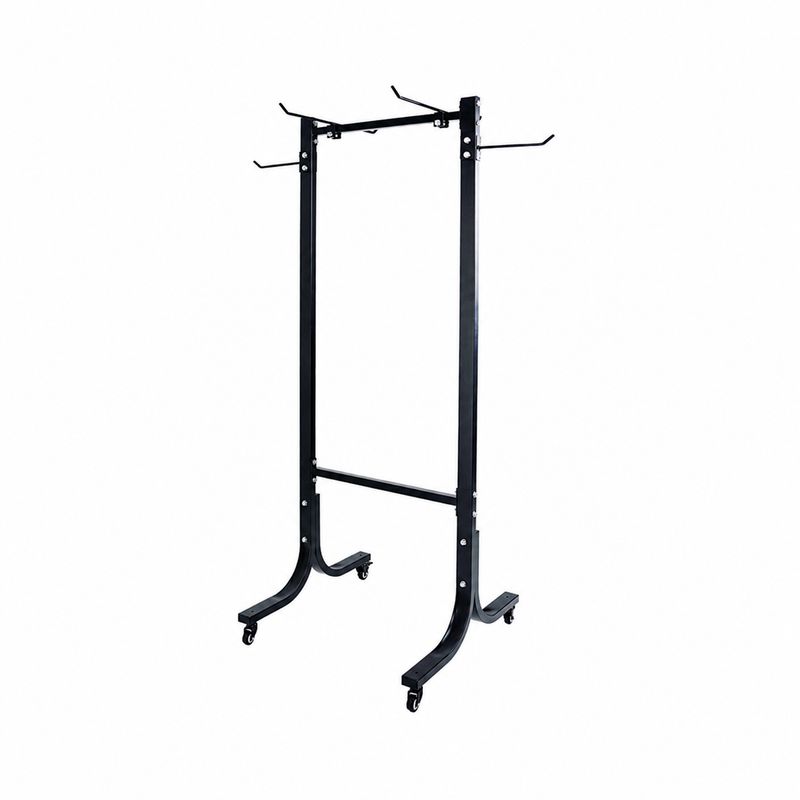 Soporte de Suelo Esterillas Ajustable Negro