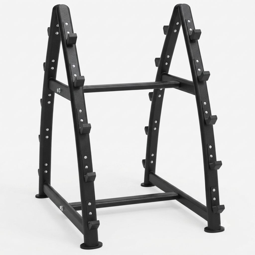 Soporte 10 Barras Montadas o Z Alta Carga Fitness Gimnasio Negro