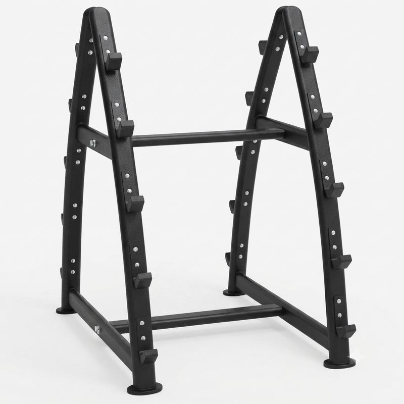 Soporte 10 Barras Montadas o Z Alta Carga Fitness Gimnasio Negro
