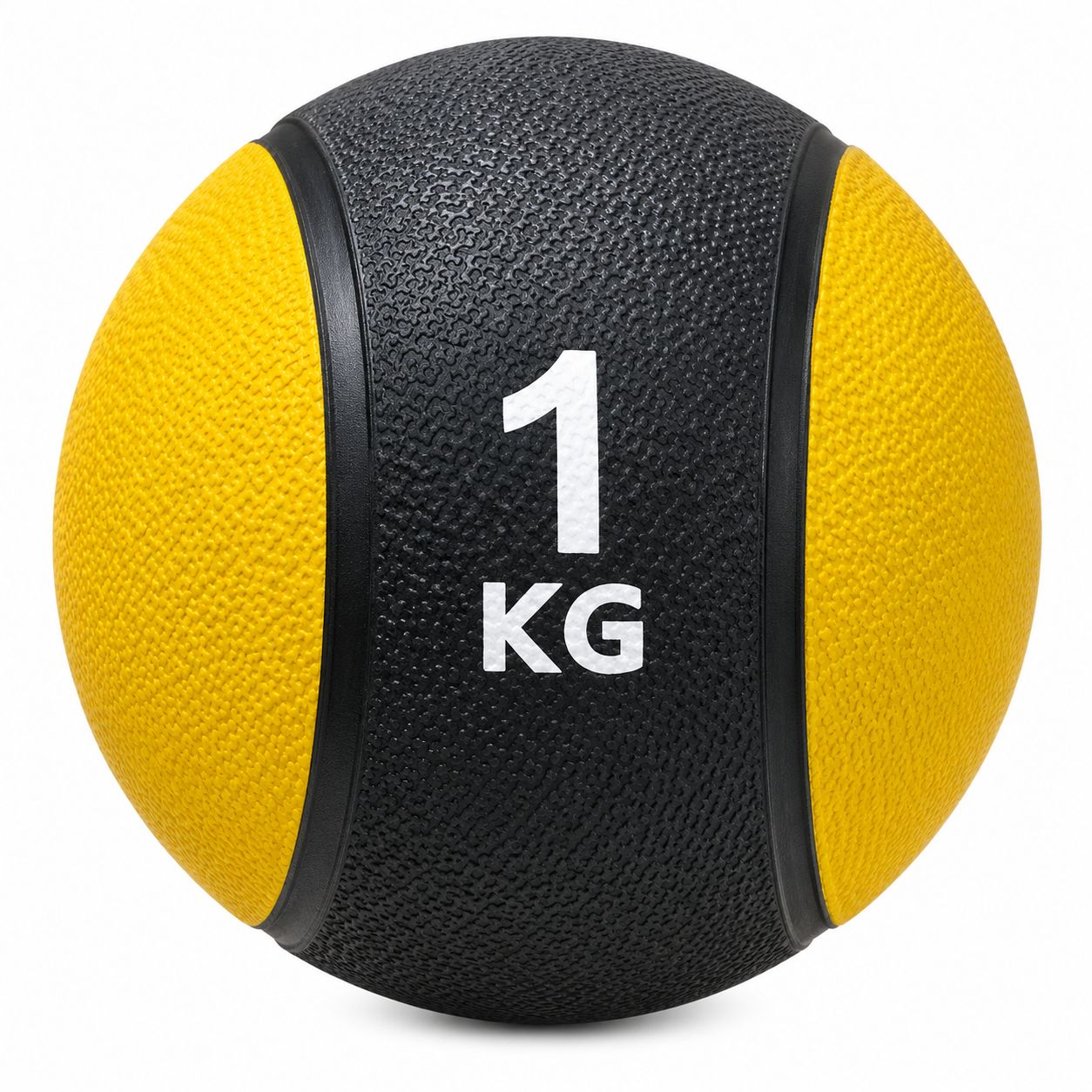 Balon Medicinal con Bote 1 kg Fitness Amarillo