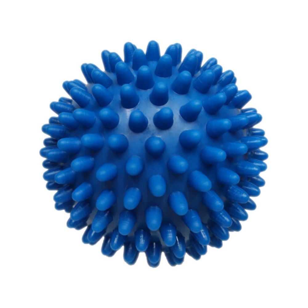 Pelota Pinchos Largo Masaje Muscular 9 cm Diámetro Azul