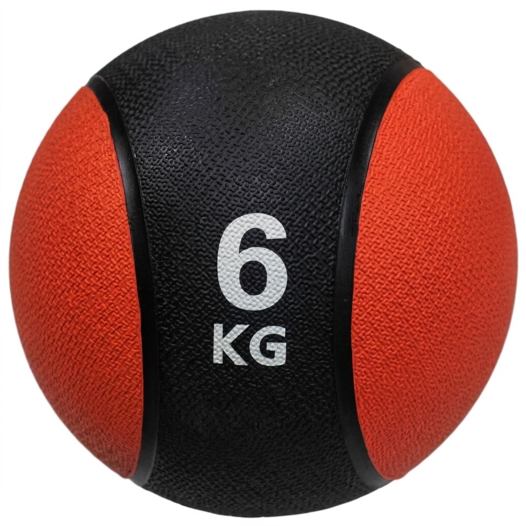 Balón Medicinal con Bote 6 kg Fitness Naranja