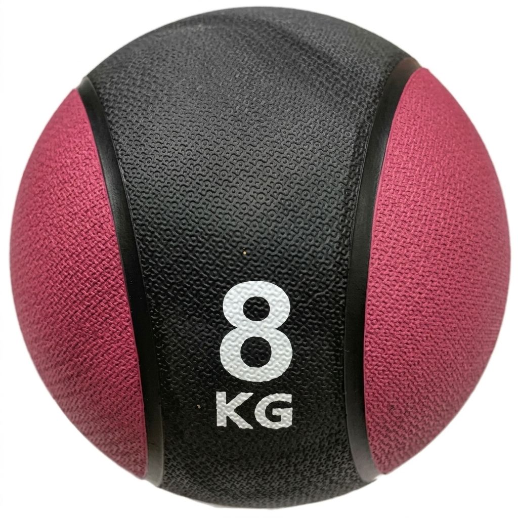 Balón Medicinal con Bote 8 kg Fitness Rojo