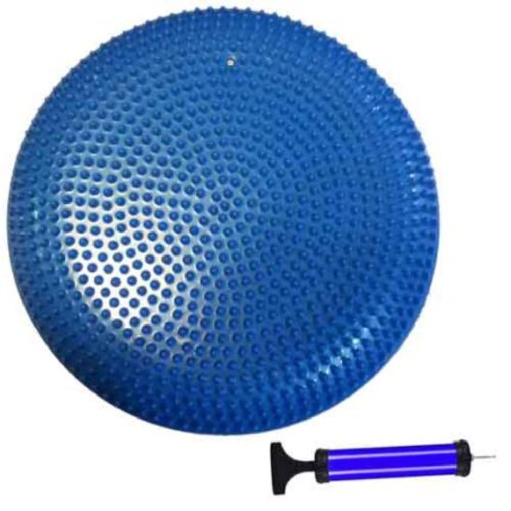 Disco de Equilibrio Antideslizante PVC 34 cm Diámetro Azul