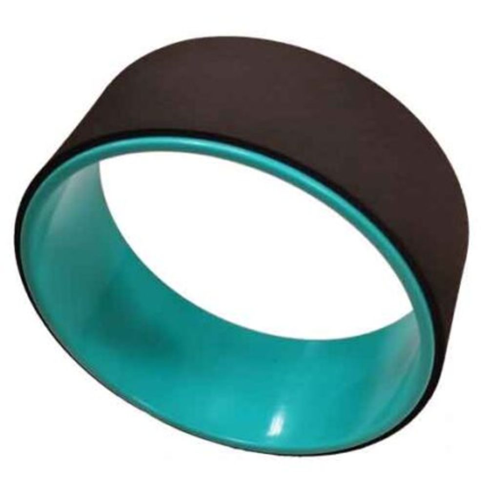 Rueda Yoga 33 cm Diámetro Antideslizante Verde/Negro