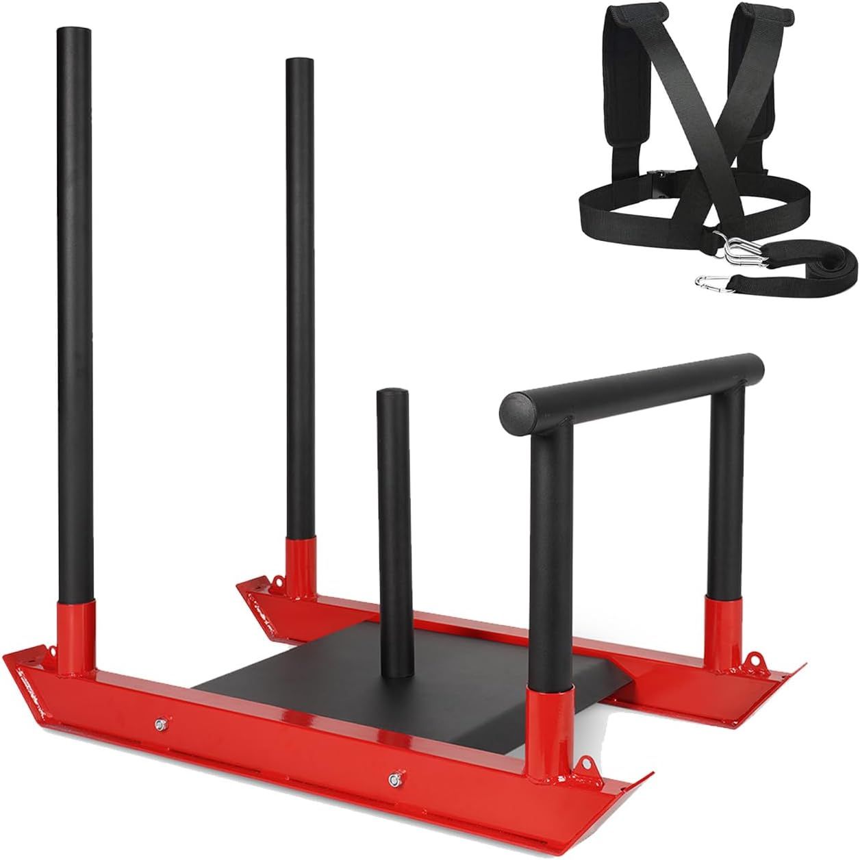 Trineo de Peso para Empujes Entrenamiento de Fuerza y Velocidad con Correas