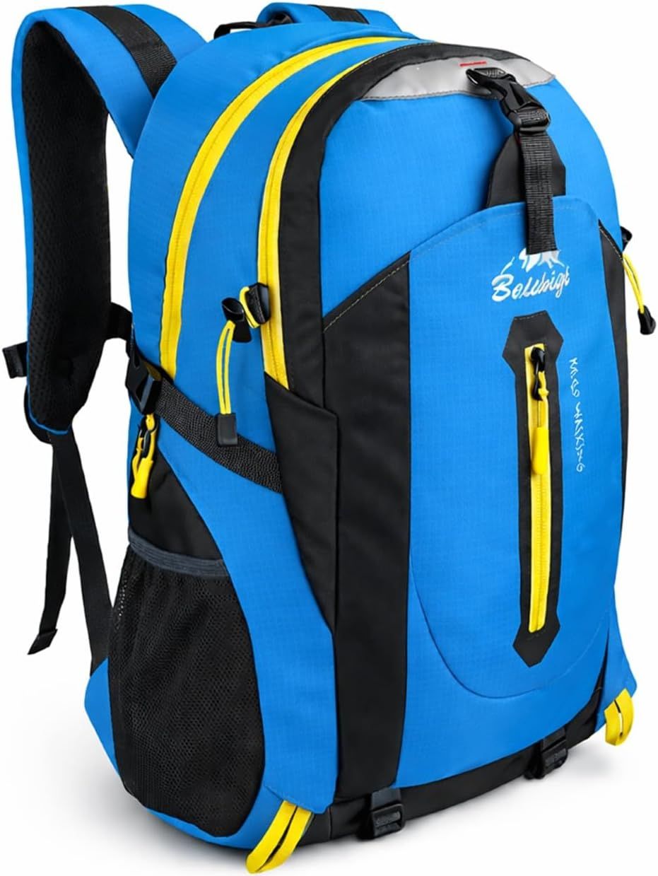 Mochila Impermeable 30 L Azul Múltiples Bolsillos