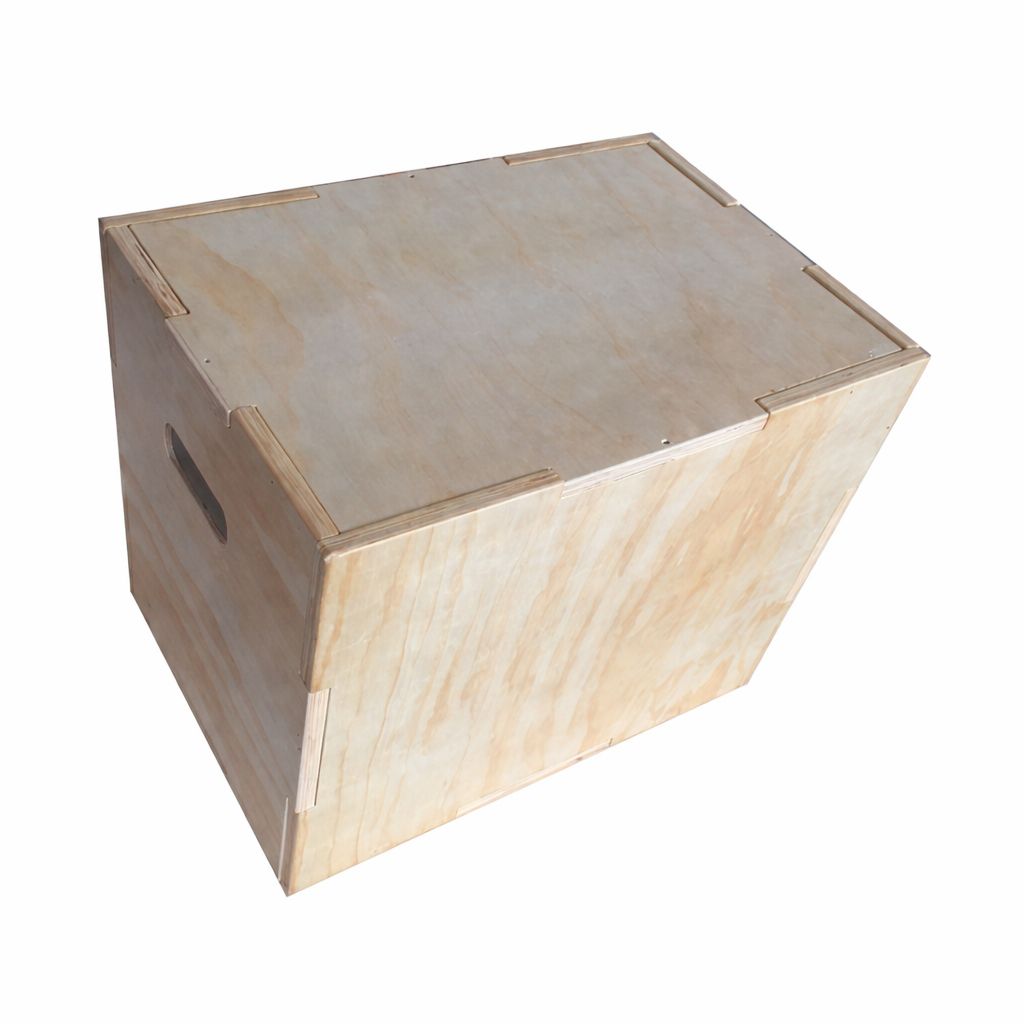 Cajón de Salto Pliométrico de Madera 40 x 50 x 60 cm Cross Training