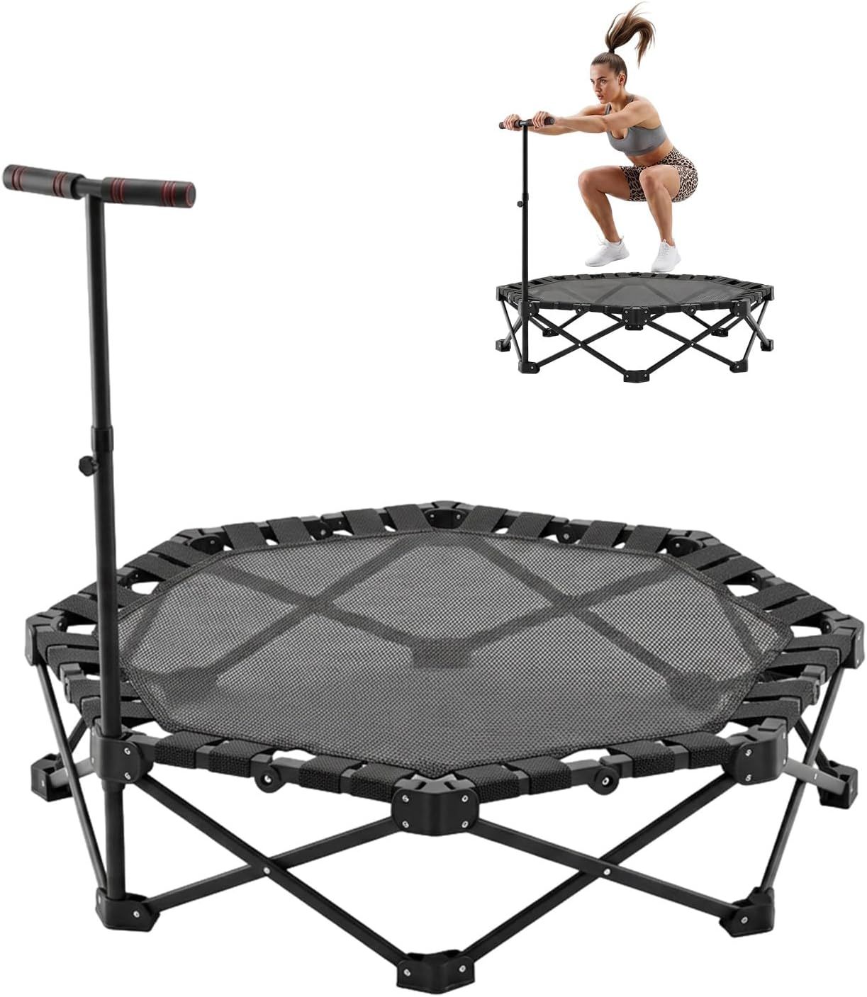 Trampolín Elástico Octogonal Adultos y Niños 3 Alturas Ajustables Estable 150 kg