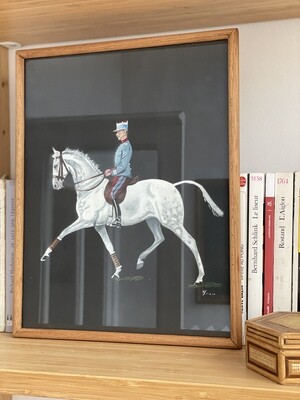 Officier de cavalerie - peinture originale