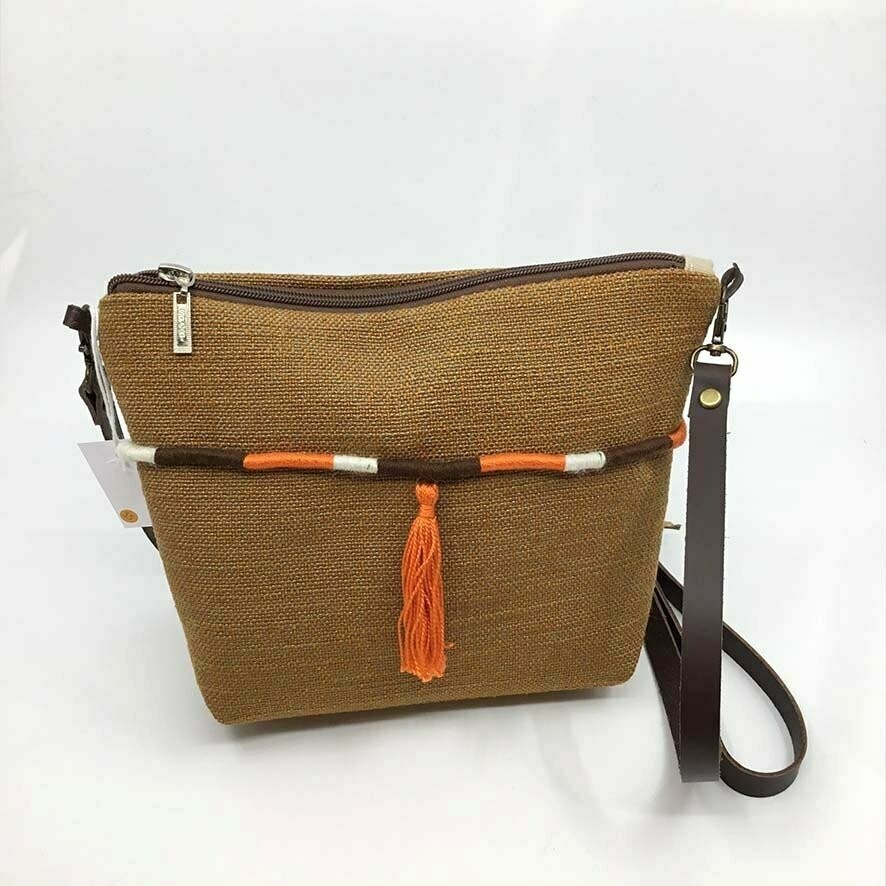 Sac pochette galon tressé