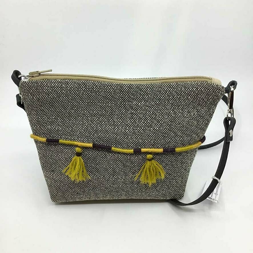 Sac pochette galon tressé