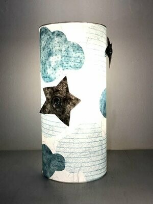 Lampion nuage bleu