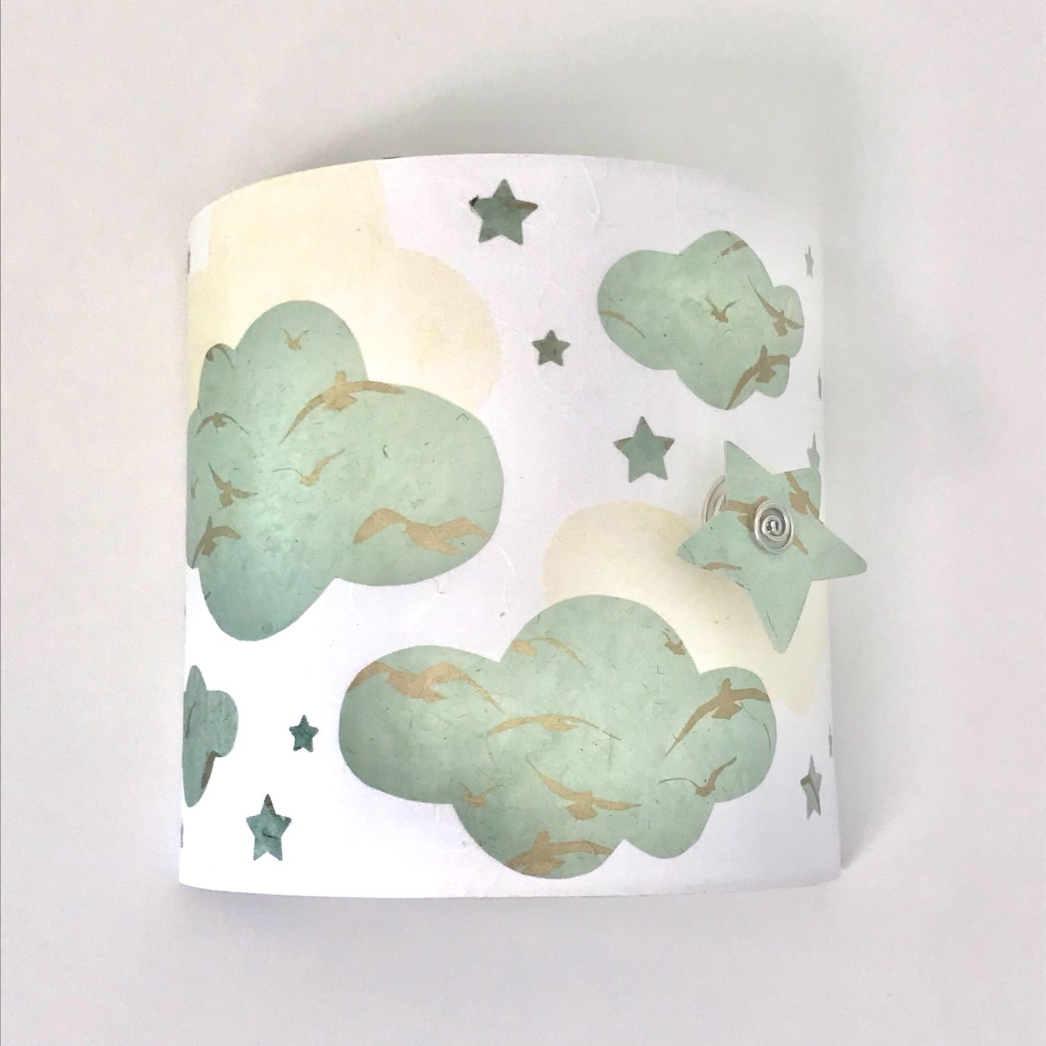 Applique nuage oiseau