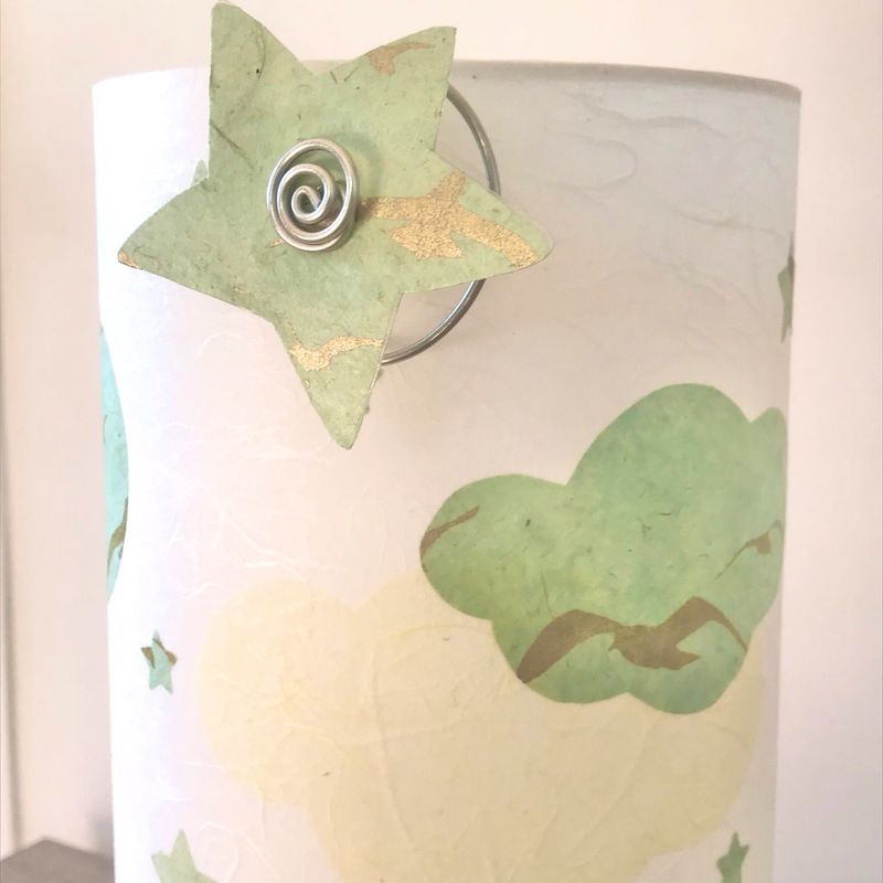 Lampion nuage oiseau