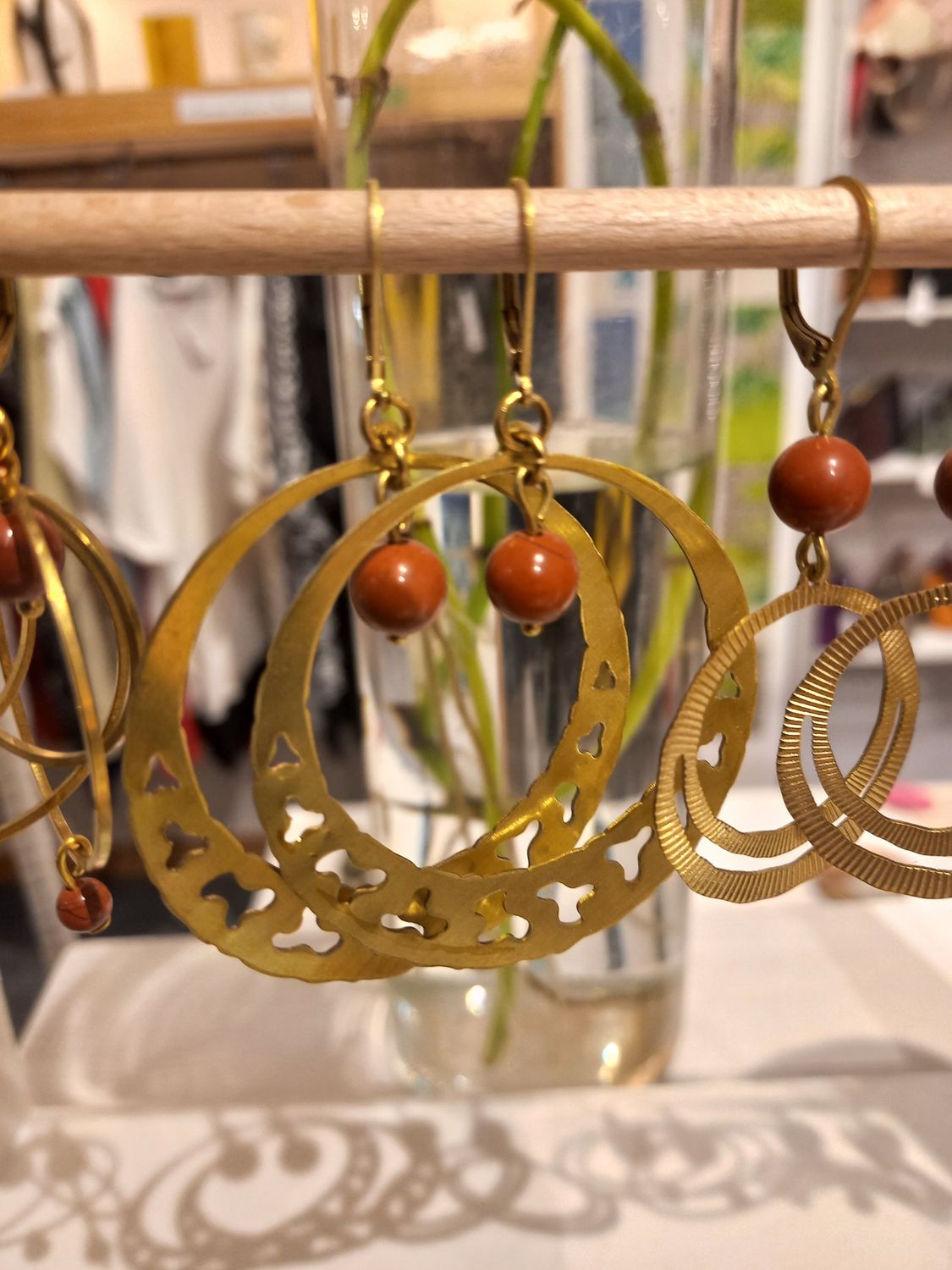 Boucles d'oreilles Jaspe dispo en d autres couleurs